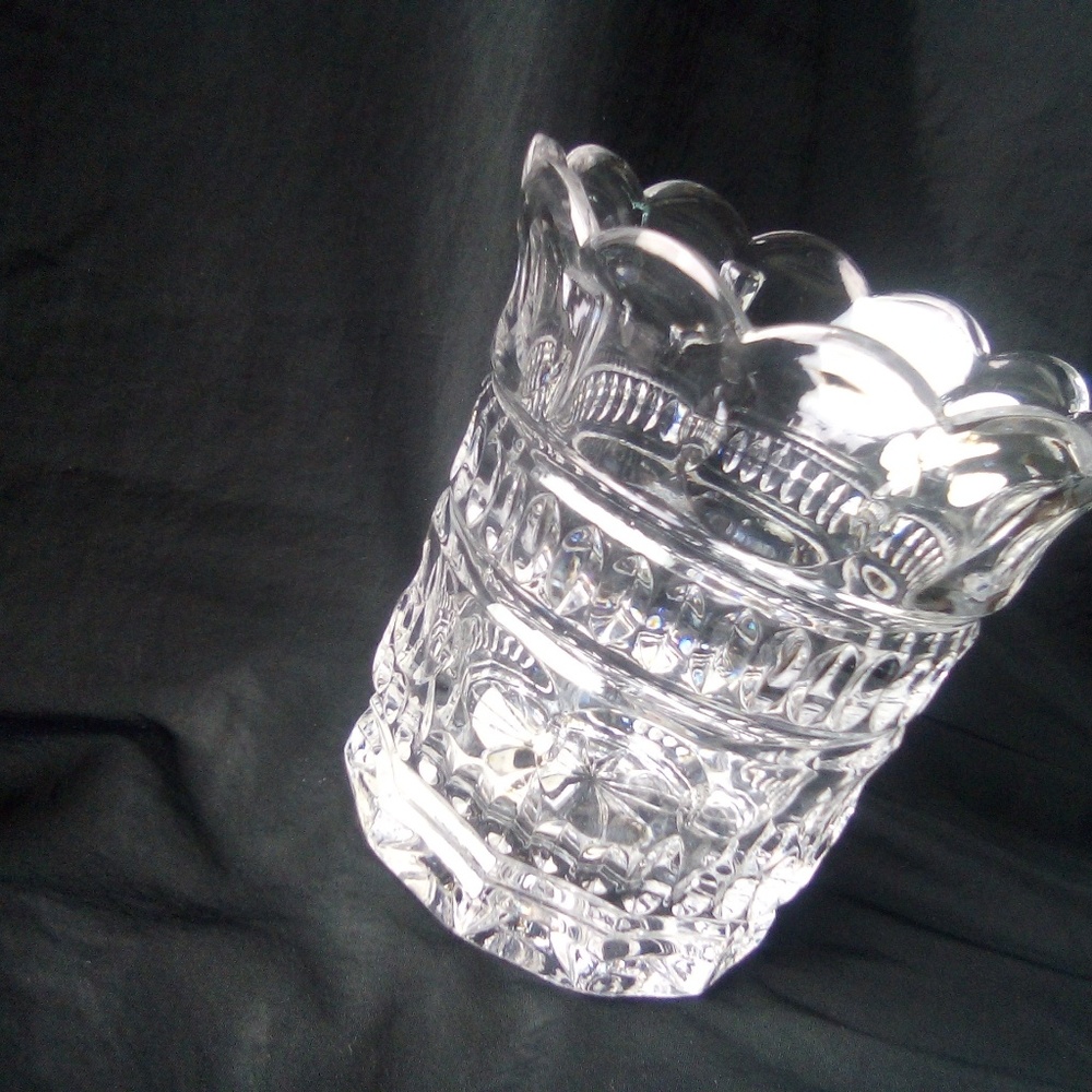 Crystal Vase 4"5" Tall New